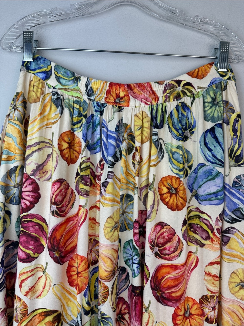 ModCloth Cream Floral A-Line Skirt with Multicolor Print - Picture 10 of 16